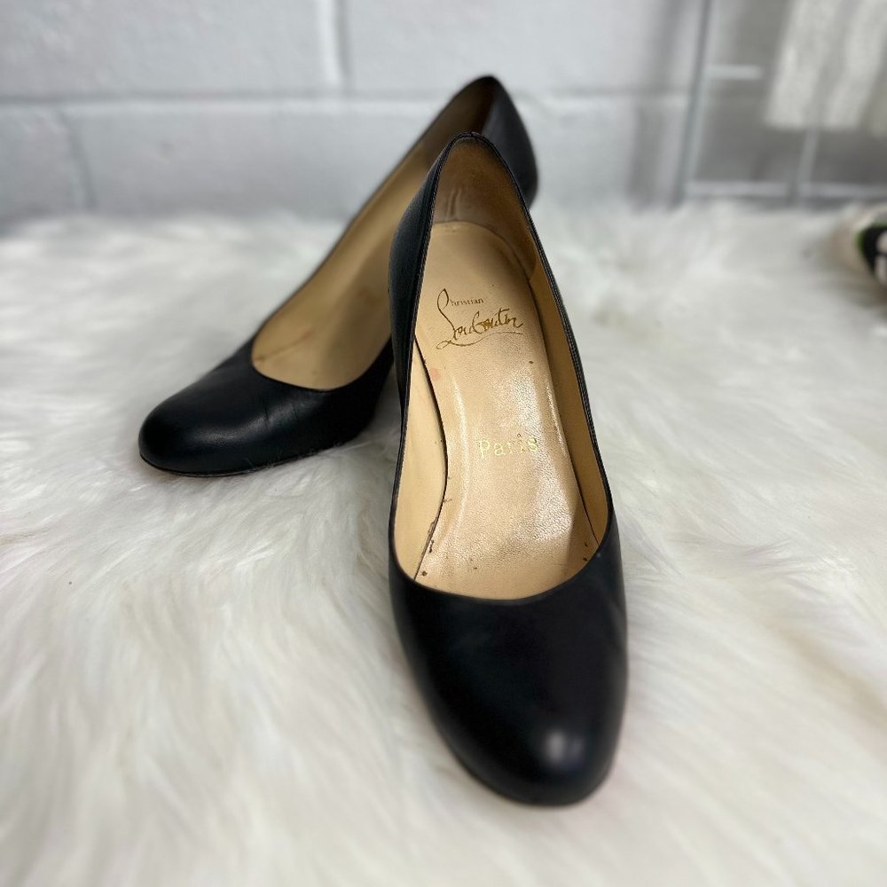 CHRISTIAN LOUBOUTIN SUEDE 3" HEELS